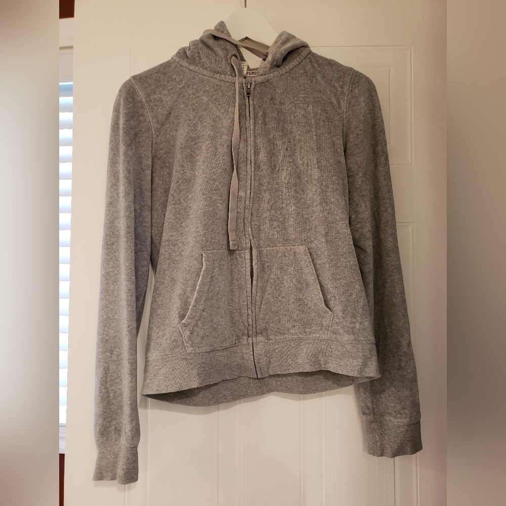 PINK Victoria Secret Zip-Up Hoodie Sweatshirt, size M